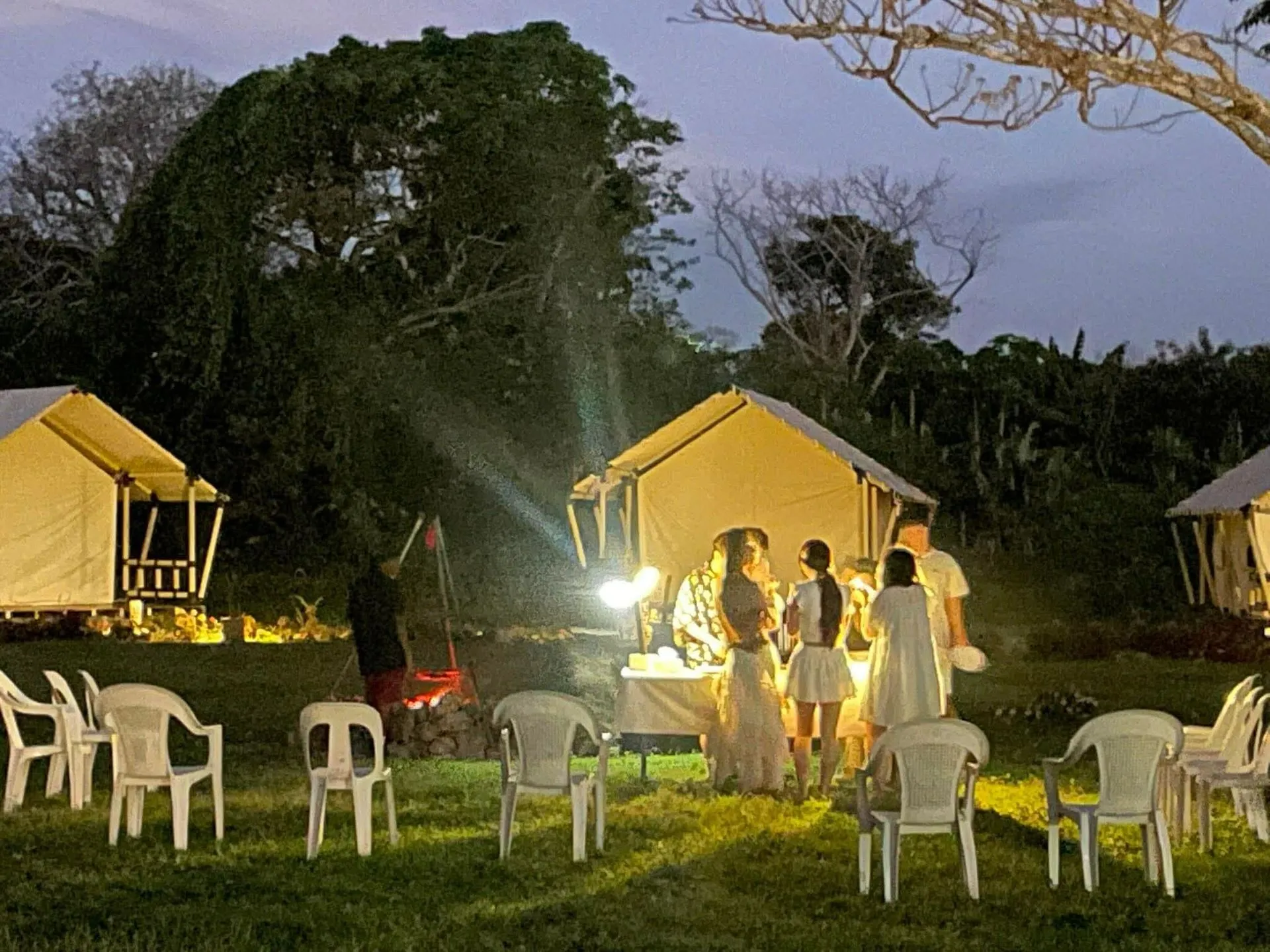 Beach party celebration at Nawesa Resort Vanuatu